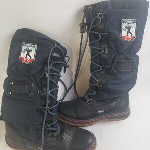 Pajar Canada Womens Snow Boots  Lined Lace Up Toggle 8-8.5US WATER PROOF